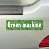 Groene biodieselmachine met dieselmotor bumpersticker (Op auto)