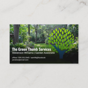 Groene Blad Boom Logo Achtertuin Landschap Visitekaartje