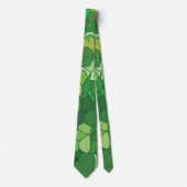 Groene Blad Botanisch Stropdas (Voorkant)