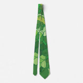 Groene Blad Botanisch Stropdas (Achterkant)