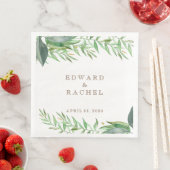 Groene Blad Bruiloft Servet (Insitu)