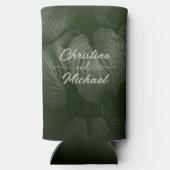 Groene blad elegante groen lente bruiloft (Achterkant)