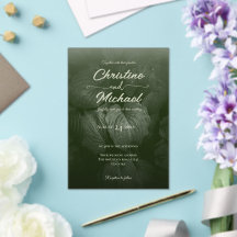 Groene blad elegante groen lente bruiloft