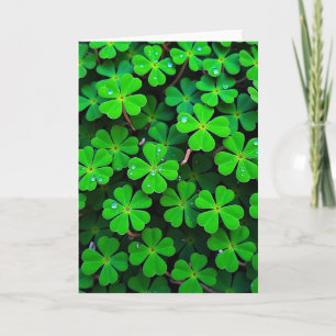 Groene blad macro fotokaart kaart