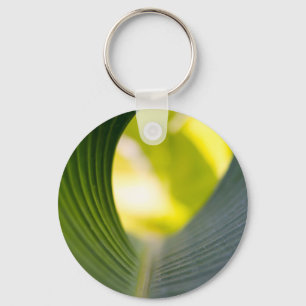 Groene blad sleutelhanger