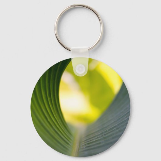 Groene blad sleutelhanger (Voorkant)