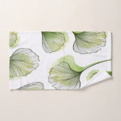 Groene bladen bad handdoek (Handdoek)