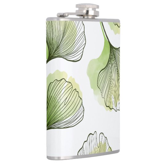 Groene bladen heupfles (Rechts)