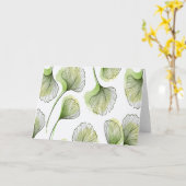 Groene bladen kaart (Gele Bloem)