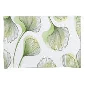 Groene bladen kussensloop (Voorkant-Rechts)