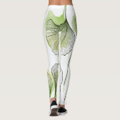 Groene bladen leggings (Achterkant)