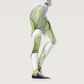 Groene bladen leggings (Rechts)