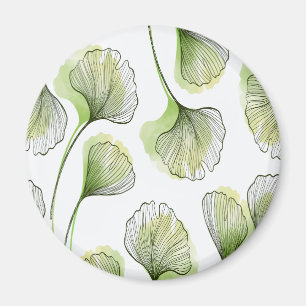 Groene bladen magneet