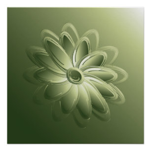 groene bladen perfect poster