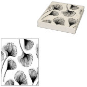 Groene bladen 	rubberstempel (Gestempeld)