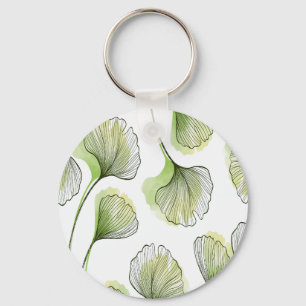 Groene bladen sleutelhanger