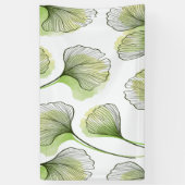 Groene bladen spandoek (Verticaal)