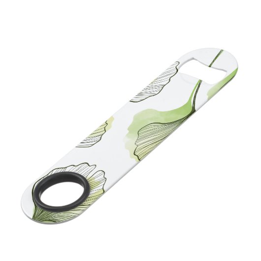 Groene bladen speed flessenopener (Voorkant Gekanteld)
