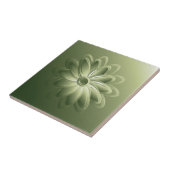 groene bladen tegeltje (Zijkant)