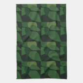 Groene bladeren Botanisch Patroon Theedoek (Verticaal)