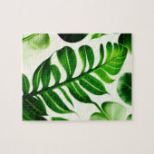 Groene bladeren Botanische Planten Legpuzzel (Horizontaal)
