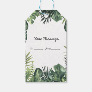 Groene Bladeren Botanische Tropische Planten Bruil Cadeaulabel