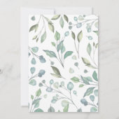 Groene Bladeren, Bruidsfeest in de natuur Kaart (Achterkant)