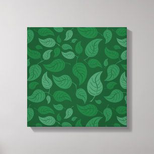Groene bladeren canvas afdruk