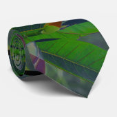 Groene bladeren close-up stropdas (Opgerold)