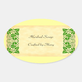 Groene bladeren Custom Craft Sticker