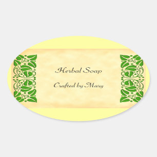 Groene bladeren Custom Craft Sticker