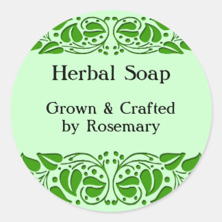 Groene bladeren Custom Craft Stickers