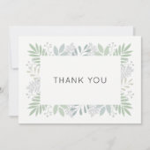 Groene bladeren dankzij uw kaart - vlak 5 x 7 (Voorkant)