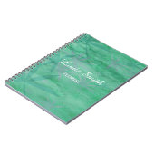 Groene bladeren decoratief notitieboek (Linkerzijde)