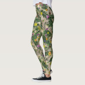Groene bladeren en bloemige Leggings