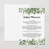 Groene bladeren Groene olievlek Informatiekaartje (Voorkant / Achterkant)