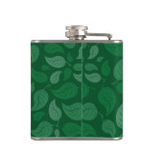 Groene bladeren heupfles (Achterkant)