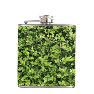 Groene bladeren heupfles