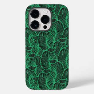 groene bladeren illustratie patroon Case-Mate iPhone 14 pro hoesje