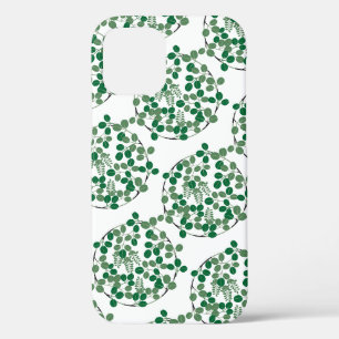 Groene bladeren, Japans design iPhone 12 Hoesje