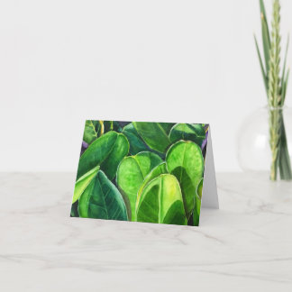 Groene bladeren kaart