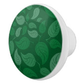 Groene bladeren keramische knop (Rechts)