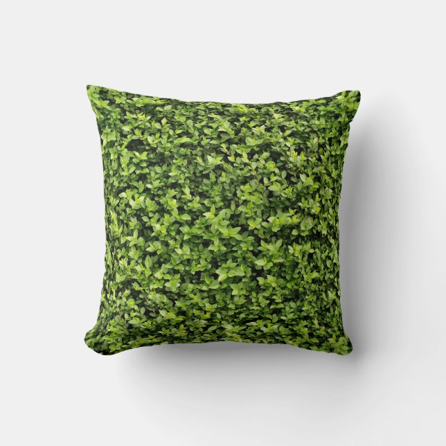 Groene bladeren kussen (Voorkant)