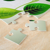 Groene bladeren legpuzzel (Zijkant)