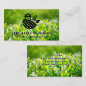 Groene bladeren | LOGO BOERDERIJ Visitekaartje (Voorkant / Achterkant)