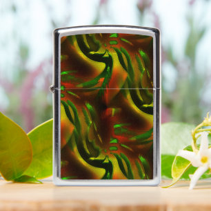 Groene bladeren met een uitsnijdende stijl met dig