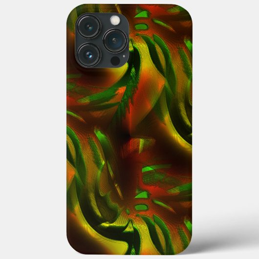 Groene bladeren met een uitsnijdende stijl met dig Case-Mate iPhone case (Achterkant)