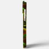 Groene bladeren met een uitsnijdende stijl met dig Case-Mate iPhone case (Achterkant / Links)