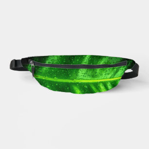Groene bladeren met regendruppels Fanny Pack Heuptasje