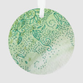 Groene bladeren ornament (achterkant)